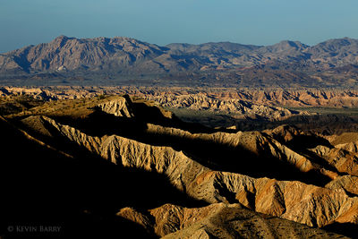 Borrego Badlands at sunset