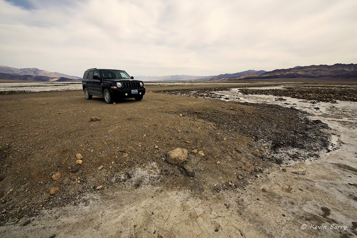 Explore, Death Valley National Park, California, dry, arid, hot, lowest point, day, exterior, mountains, Jeep, SUV, vehicle...