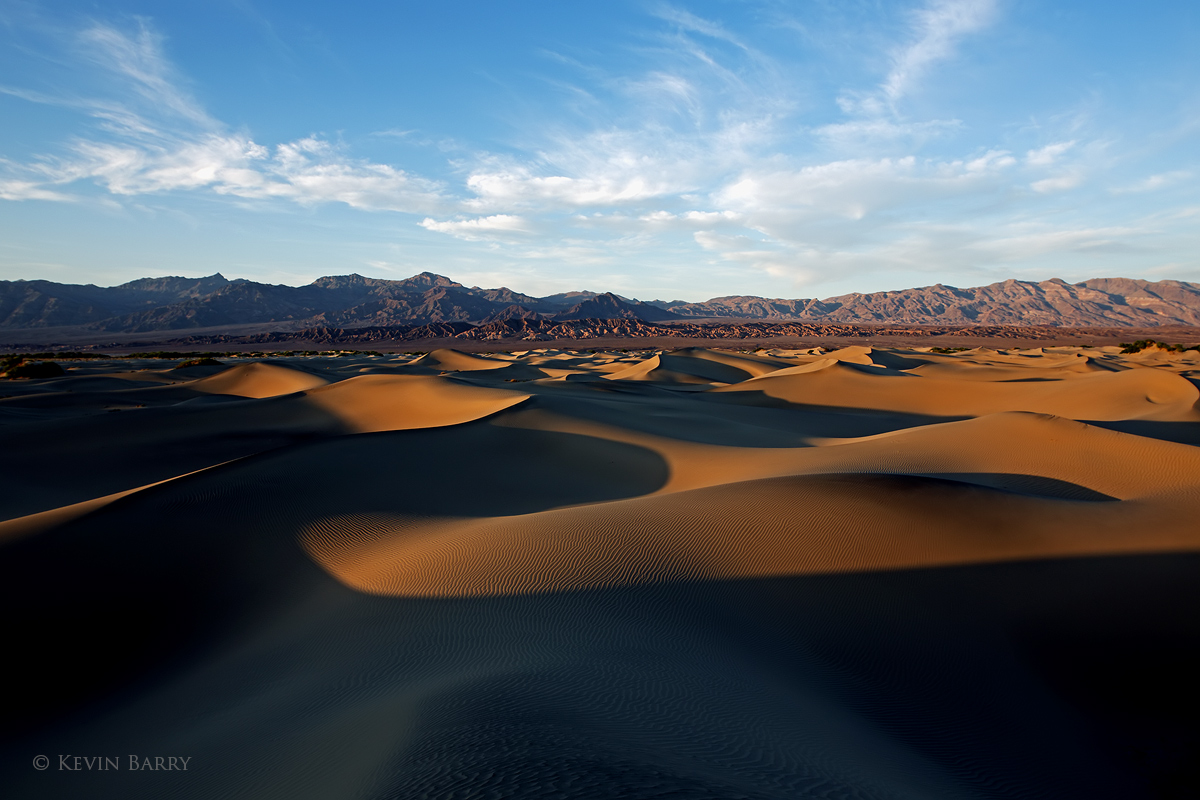 Mesquite Dunes, Death Valley National Park, California, shadows, sand, clouds, beautiful, ridges, nature, natural, west, western...